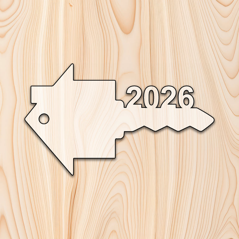 Realtor House Key 2026 Acrylic Craft Cutout