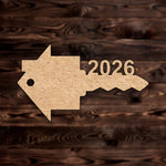 Realtor House Key 2026 MDF Craft CutoutMDF Craft Cutout , a Intricate laser-cut craft cutout made of MDF, featuring detailed designs and clean edges, perfect for home decor or DIY projects.
