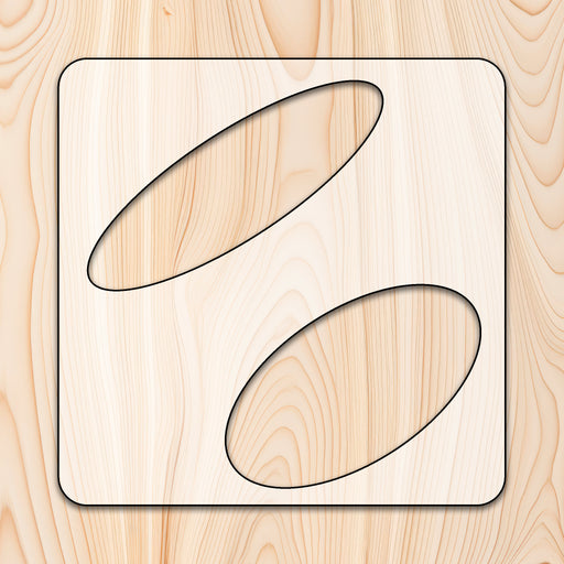 Recessed Oval Handle Cutting Board or Charcuterie Board Acrylic Router Template