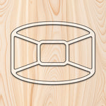 Rounded Rectangle 5 Recessed Pocket Tray Router Template for woodworking, perfect for shaping custom sized cutting boards, charcuterie boards, trays  and custom projects.