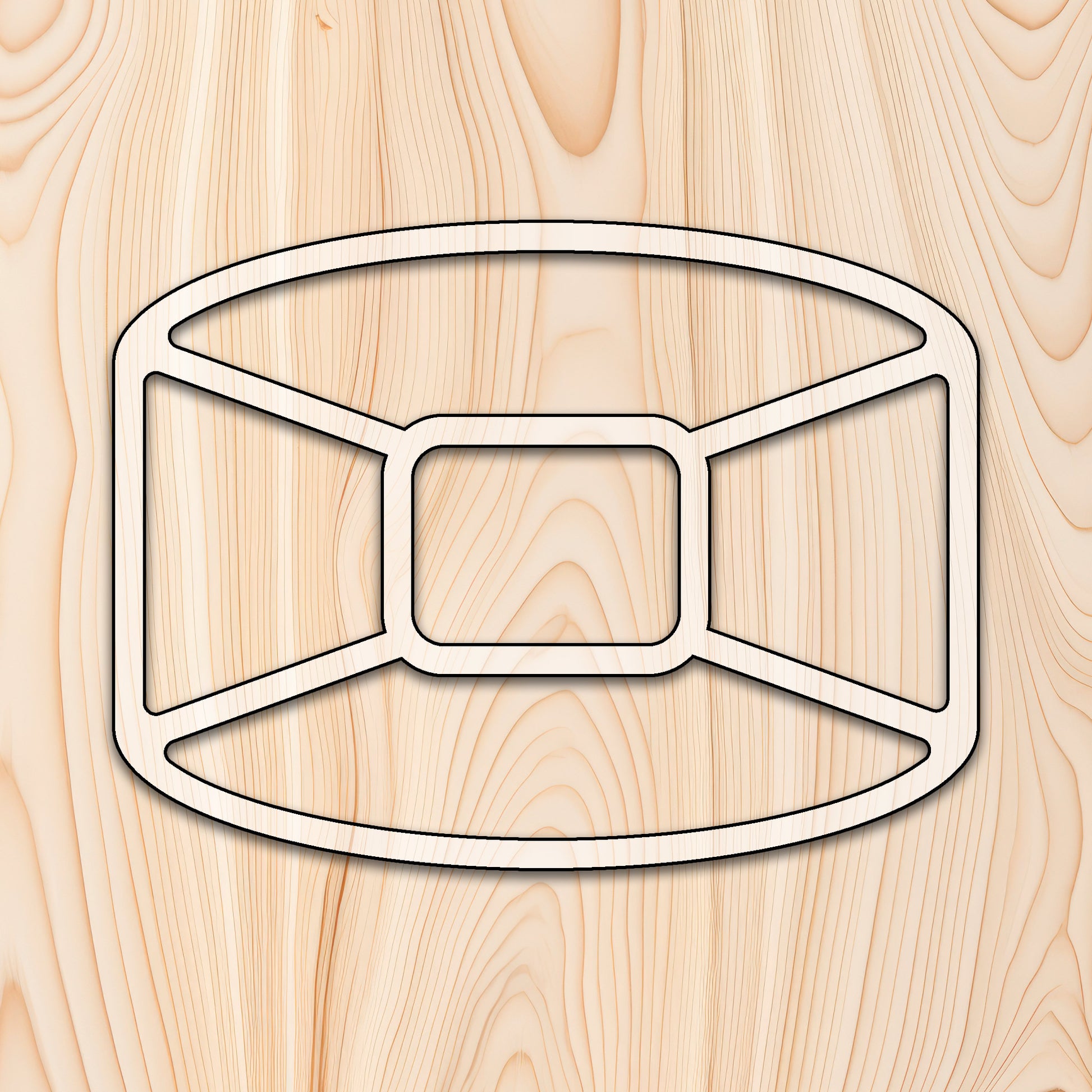 Rounded Rectangle 5 Recessed Pocket Tray Router Template for woodworking, perfect for shaping custom sized cutting boards, charcuterie boards, trays  and custom projects.