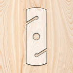 Rounded Rectangle Wine Glass Caddy Router Template for woodworking, perfect for shaping custom sized cutting boards, charcuterie boards, and custom projects.