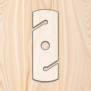 Rounded Rectangle Wine Glass Caddy Router Template for woodworking, perfect for shaping custom sized cutting boards, charcuterie boards, and custom projects.