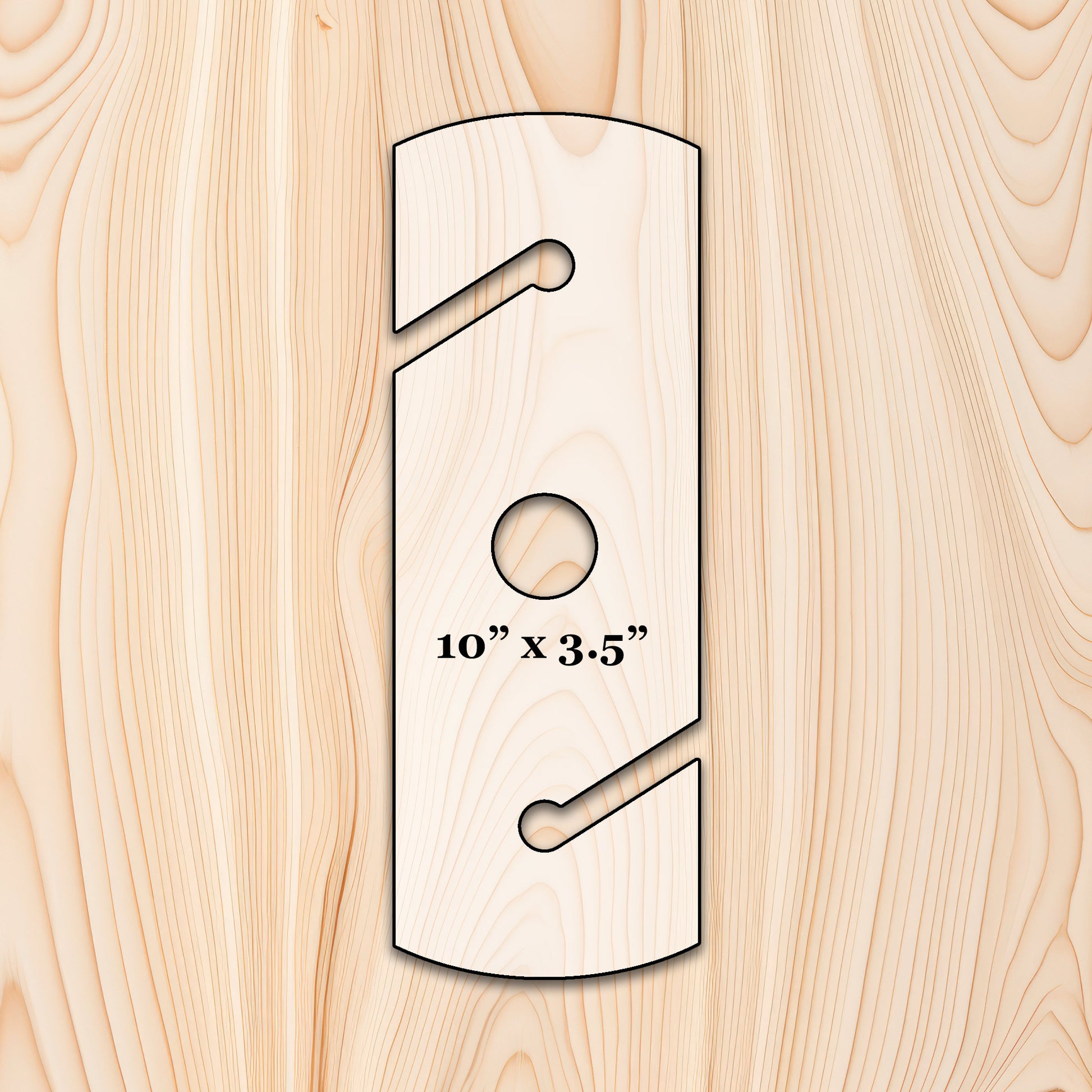 Rounded Rectangle Wine Glass Caddy Router Template for woodworking, perfect for shaping custom sized cutting boards, charcuterie boards, and custom projects.