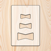 Bowtie Inlay (Router Friendly) Acrylic Router Templates