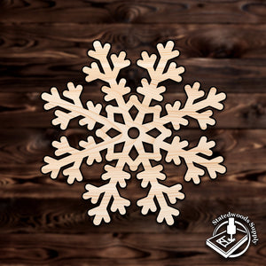 snowflake christmas winter plywood craft cutout