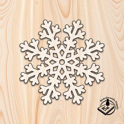 snowflake acrylic christmas craft cutout