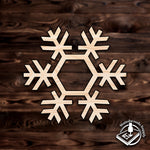 snowflake christmas winter plywood craft cutout