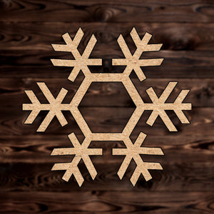 Stellar Snowflake Christmas MDF Craft Cutout