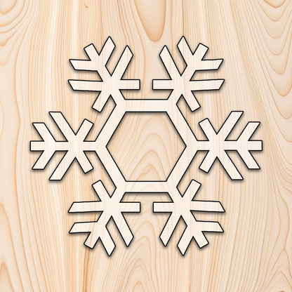 Stellar Snowflake Christmas Acrylic Craft Cutout