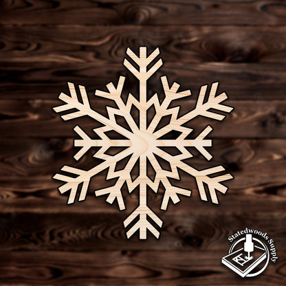 christmas winter snowflake plywood craft cutout