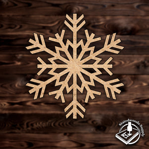 snowflake christmas MDF wood craft cutout