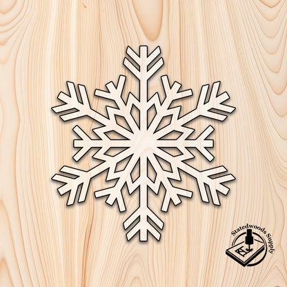 snowflake acrylic christmas craft cutout