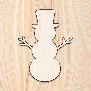 Snowman Acrylic Craft Cutout