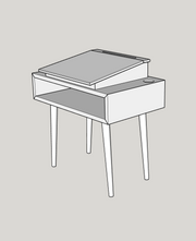 Mid-Century Modern Desk Build Digital Plans