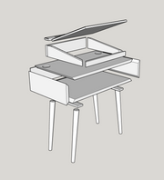 Mid-Century Modern Desk Build Digital Plans
