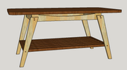 Digital Plans for Mid-Century Modern Coffee Table