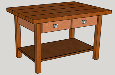 Farmhouse Rustic Coffee Table Digital Plans