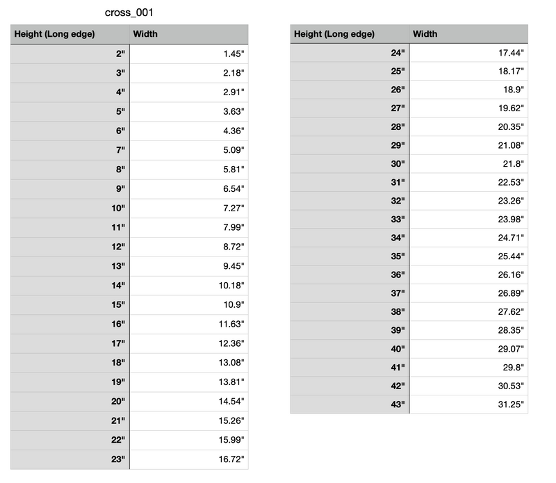Cross MDF Craft Cutout