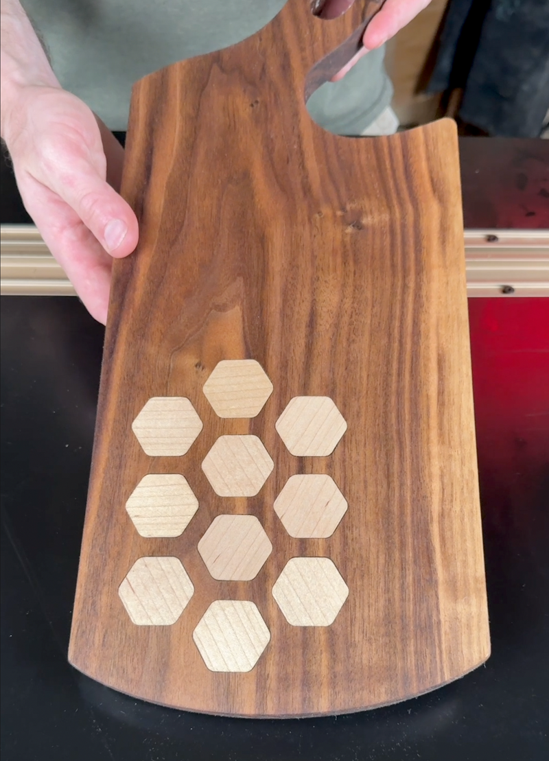 Repeatable Honeycomb Acrylic Router Template
