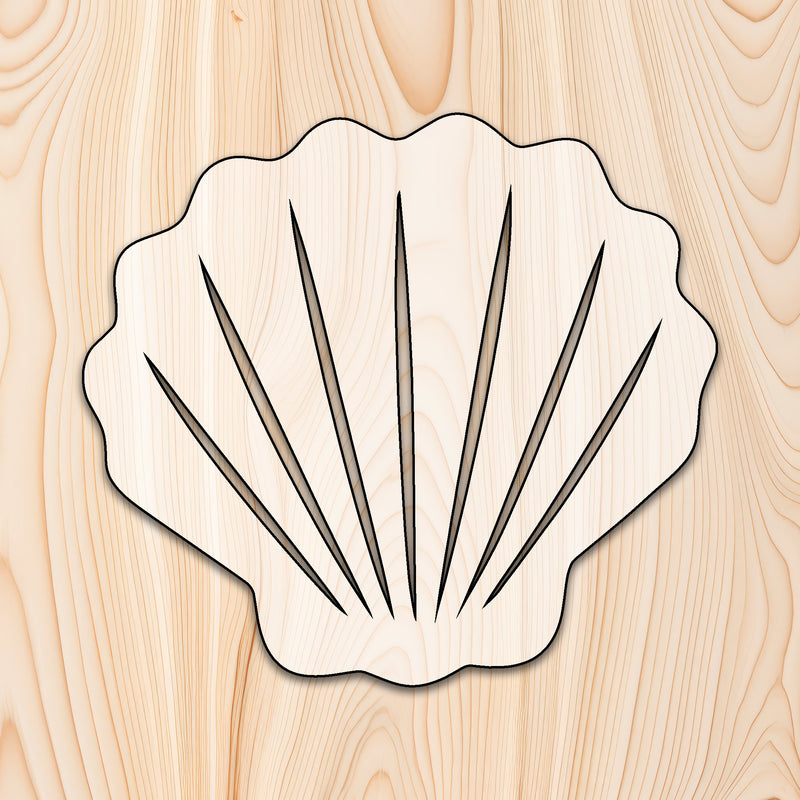 Seashell Beach Acrylic Craft Cutout