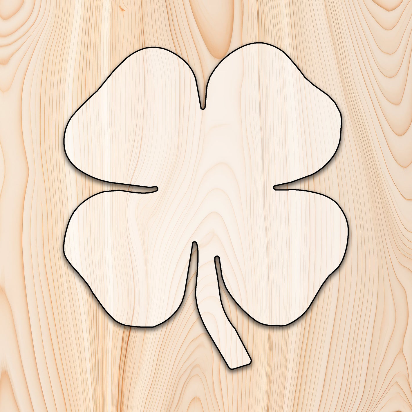 Shamrock Cutting Board or Charcuterie Board Router Template for woodworking, perfect for shaping custom sized cutting boards, charcuterie boards, trays  and custom projects.