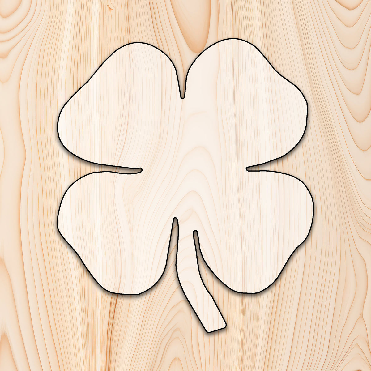 Clear Acrylic Clover Router Template – 6.125” X 4.75” Inlay Design, 1/4” Thick, Laser Cut For Woodworking Signs & Charcuterie Boards