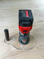 Upgrade your trim router with a larger, more stable base designed to give you better control and smoother routing performance. The Single Handle Router Base is built specifically for the Milwaukee 2723-20 router, making it easier to handle detailed routing tasks with confidence.