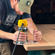 Upgrade your trim router with a larger, more stable base designed to give you better control and smoother routing performance. The Single Handle Router Base is built specifically Dewalt DWP611 or DCW600B router, making it easier to handle detailed routing tasks with confidence.