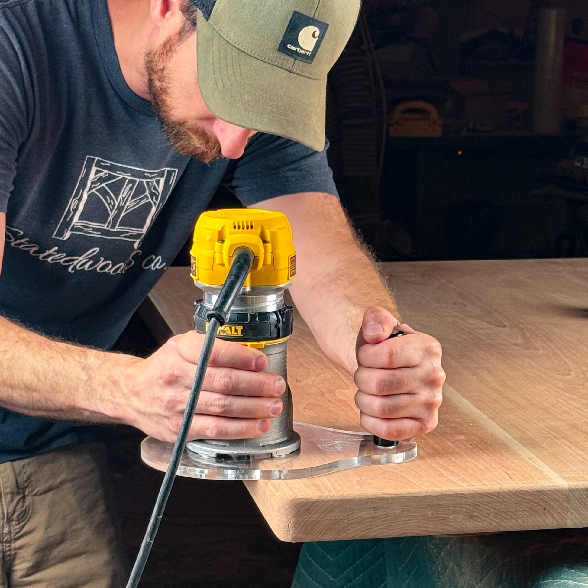 Upgrade your trim router with a larger, more stable base designed to give you better control and smoother routing performance. The Single Handle Router Base is built specifically Dewalt DWP611 or DCW600B router, making it easier to handle detailed routing tasks with confidence.