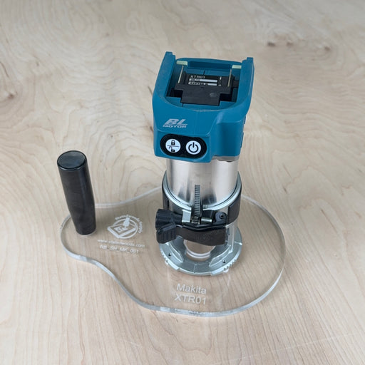 Single Handle Router Base for Makita RT0701C, XTR01Z and DRT50 - Upgrade your trim router with a larger, more stable base designed to give you better control and smoother routing performance. The Single Handle Router Base is built specifically for the Makita RT0701C, XTR01Z and DRT50 Router, making it easier to handle detailed routing tasks with confidence.