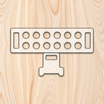 Stackable Egg Tray with Additional Leg Template Router Template for woodworking, perfect for shaping custom sized cutting boards, charcuterie boards, and custom projects.