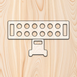 Stackable Egg Tray with Additional Leg Template Router Template for woodworking, perfect for shaping custom sized cutting boards, charcuterie boards, and custom projects.