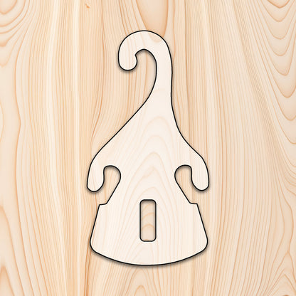 Stackable Flower Pot Hanger Template (2 hooks)for woodworking, perfect for shaping custom sized cutting boards, charcuterie boards, and custom projects.