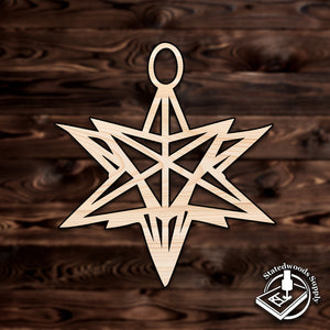 star christmas ornament plywood craft cutout