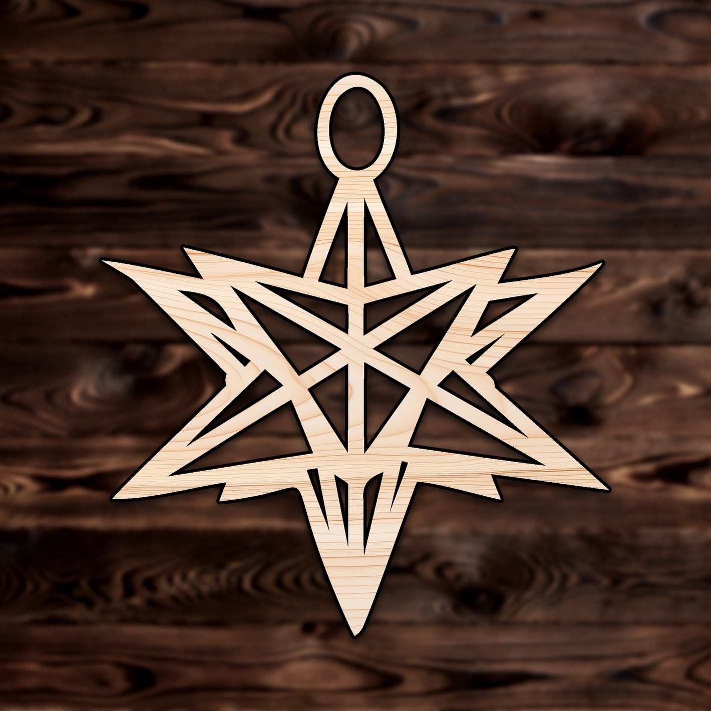 Star Plywood Craft Shape