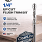 CleanLine Pro 1/4" Up-Cut Spiral Flush Trim Router Bit