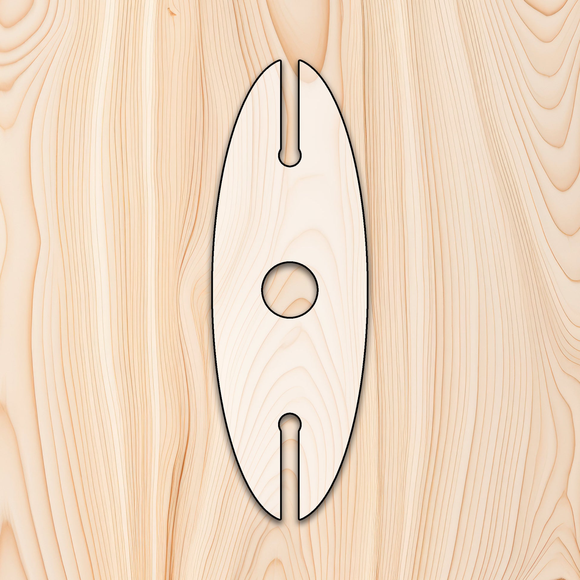 Surfboard Wine Glass Caddy Router Template for woodworking, perfect for shaping custom sized cutting boards, charcuterie boards, and custom projects.