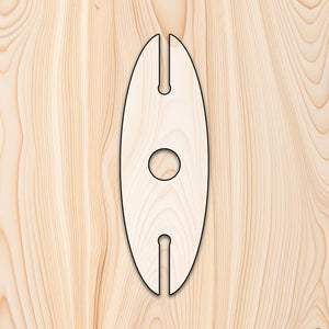 Surfboard Wine Glass Caddy Router Template for woodworking, perfect for shaping custom sized cutting boards, charcuterie boards, and custom projects.