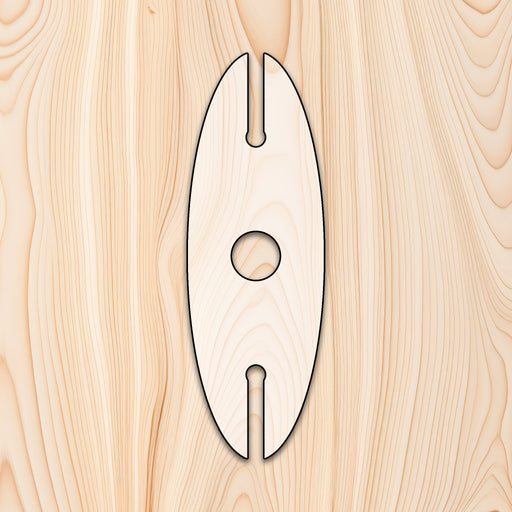 Surfboard Wine Glass Caddy Acrylic Router Template