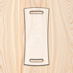 Tapered Rectangle Cutting Board or Charcuterie Board Router Template for woodworking, perfect for shaping custom sized cutting boards, charcuterie boards, and custom projects.