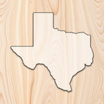 Texas State Acrylic Craft Cutout - Transparent laser-cut acrylic craft cutout designed as a router template, featuring precise shapes and durable construction for various crafting projects.
