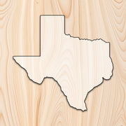 Texas State Acrylic Craft Cutout