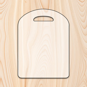 The Arc" Cutting Board or Charcuterie Board Router Template for woodworking, perfect for shaping custom sized cutting boards, charcuterie boards, and custom projects.
