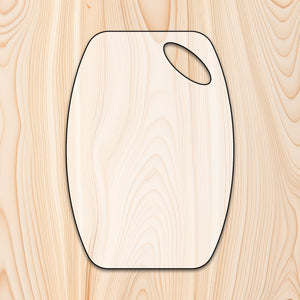 "The Crafted Curve" Cutting Board or Charcuterie Board Router Template for woodworking, perfect for shaping custom sized cutting boards, charcuterie boards, and custom projects.