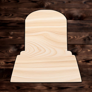 Tombstone Plywood Craft Cutout , a Intricate laser-cut craft cutout made of high quality birch plywood, featuring detailed designs and clean edges, perfect for home decor or DIY projects.
