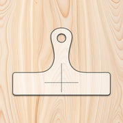 Traditional Rounded Edge Cutting Board or Charcuterie Board Handle Acrylic Router Template