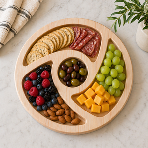 3 Spoke Circle Tray Acrylic Router Template