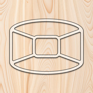 Rounded Rectangle 5 Recessed Pocket Tray Router Template