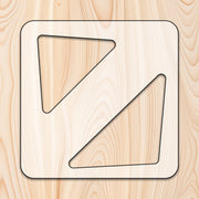 Triangle Handle Cutting Board or Charcuterie Board Acrylic Router Template